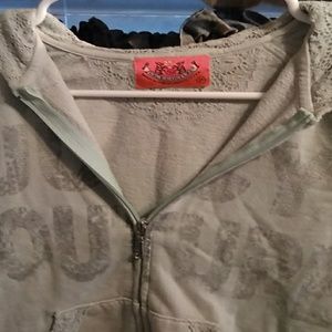 Juicy Couture P Green Lace Logo Hoodie